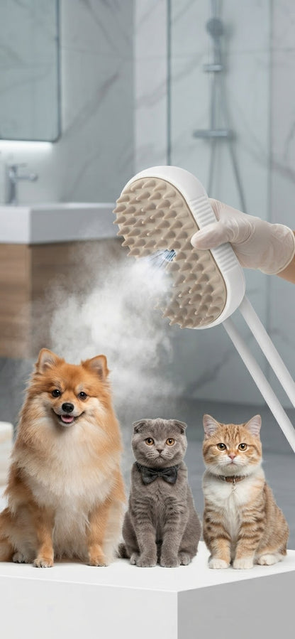 Cepillo a Vapor Masajeador para Mascotas