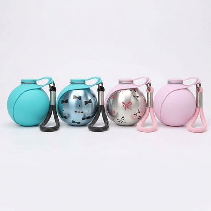 Botella Bebedero Portátil para Perros 285 ml 2 en 1 | Acero Inoxidable y Silicona | A Prueba de Fugas